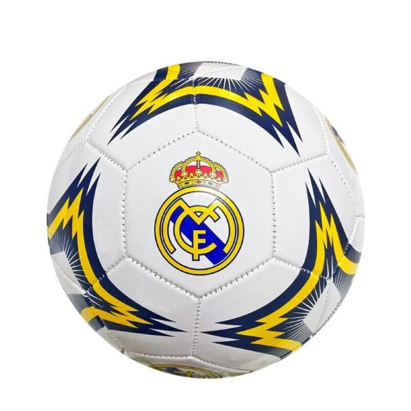(Mis 5) Pallone REAL MADRID (Bianco-Giallo-Blu)…x50